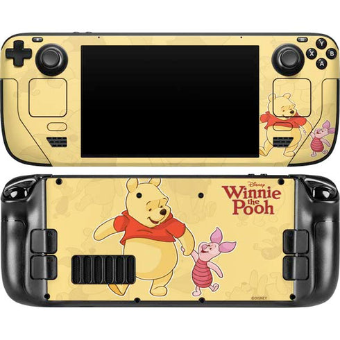 Disney Winnie the Pooh and Piglet Steam Deck Handheld Gaming Computer OLED Skin