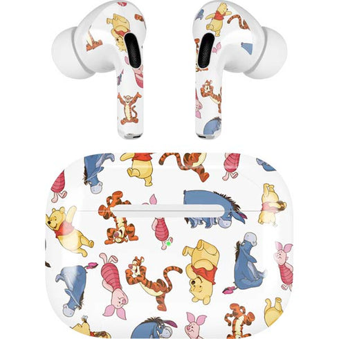 Disney Winnie the Pooh Character Pattern AirPods Skins