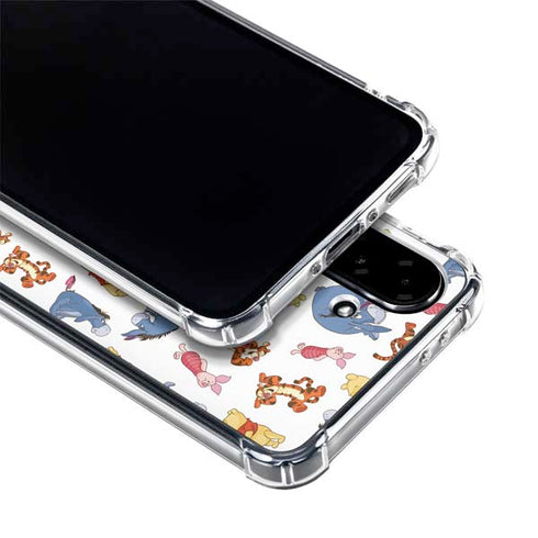 Disney Winnie the Pooh Character Pattern Galaxy A36 5G Clear Case