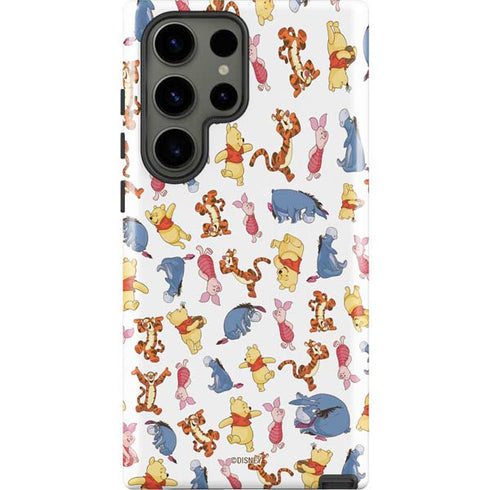Disney Winnie the Pooh Character Pattern Galaxy S23 Ultra Pro Case