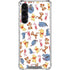 Disney Winnie the Pooh Character Pattern Galaxy S24 FE Clear Case
