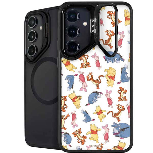 Disney Winnie the Pooh Character Pattern Galaxy S24 Kickstand Case
