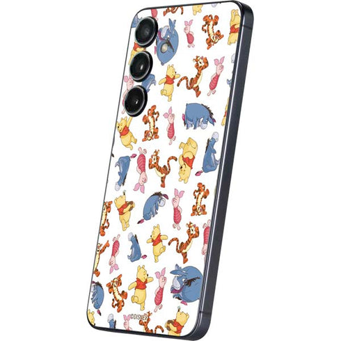 Disney Winnie the Pooh Character Pattern Galaxy S24 Skin