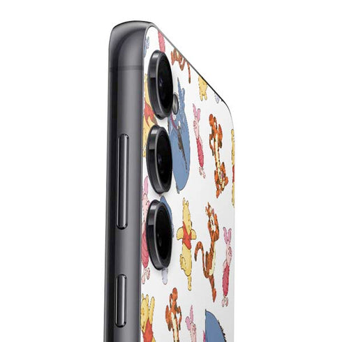Disney Winnie the Pooh Character Pattern Galaxy S25 Skin