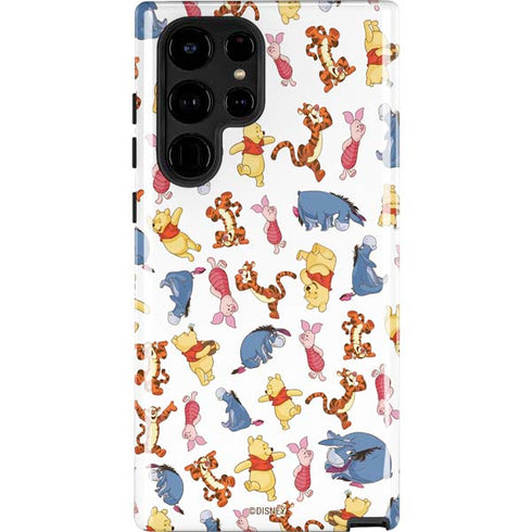Disney Winnie the Pooh Character Pattern Galaxy Cases