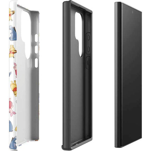 Disney Winnie the Pooh Character Pattern Galaxy S25 Ultra Impact Case