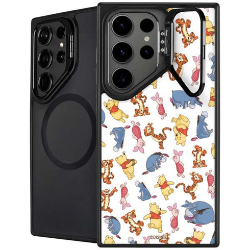 Disney Winnie the Pooh Character Pattern Galaxy S25 Ultra Kickstand Case
