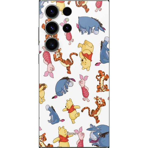 Disney Winnie the Pooh Character Pattern Galaxy S24 Ultra Skin