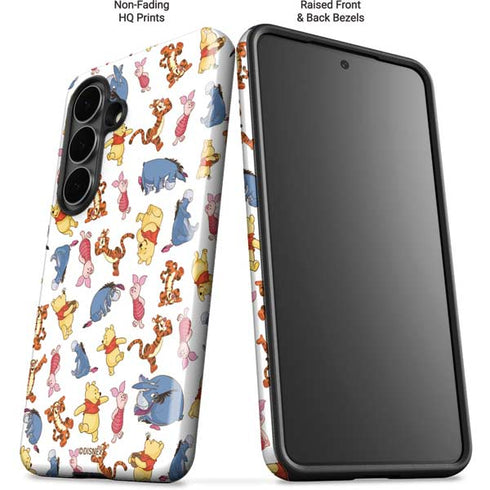 Disney Winnie the Pooh Character Pattern Galaxy S26 Plus Impact Case