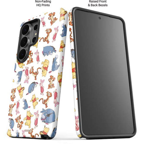 Disney Winnie the Pooh Character Pattern Galaxy S26 Ultra Impact Case