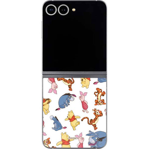 Disney Winnie the Pooh Character Pattern Galaxy Z Flip6 Skin