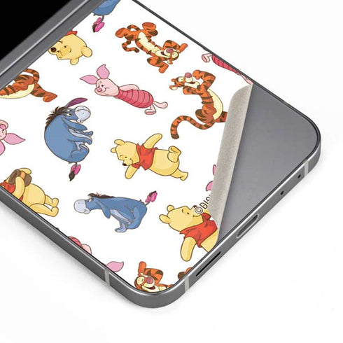 Disney Winnie the Pooh Character Pattern Galaxy Z Flip6 Skin