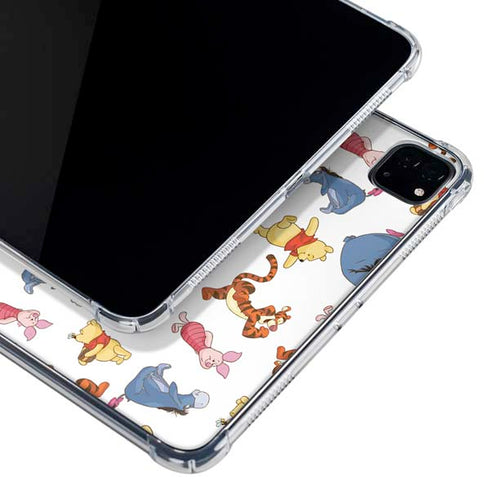 Disney Winnie the Pooh Character Pattern iPad Pro 11in (2024) Clear Case