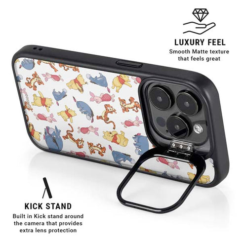 Disney Winnie the Pooh Character Pattern iPhone 13 Pro Kickstand Case