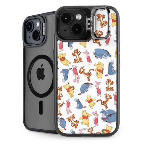 Disney Winnie the Pooh Character Pattern iPhone 14 Plus Kickstand Case