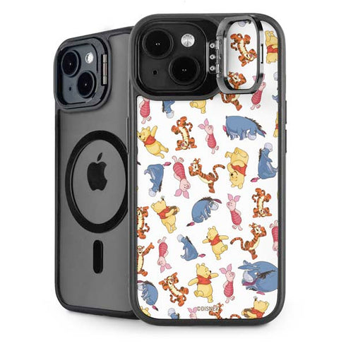 Disney Winnie the Pooh Character Pattern iPhone 15 Plus Kickstand Case