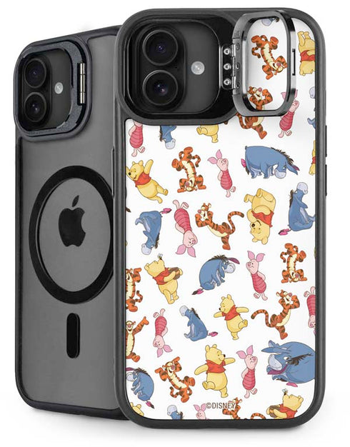 Disney Winnie the Pooh Character Pattern iPhone 16 Kickstand Case