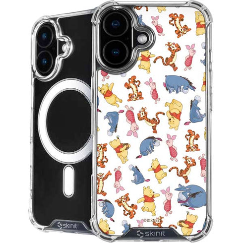 Disney Winnie the Pooh Character Pattern iPhone 16 Plus MagSafe Case