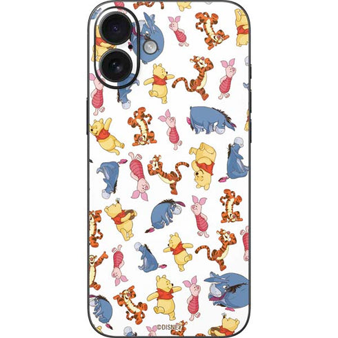 Disney Winnie the Pooh Character Pattern iPhone 16 Plus Skin