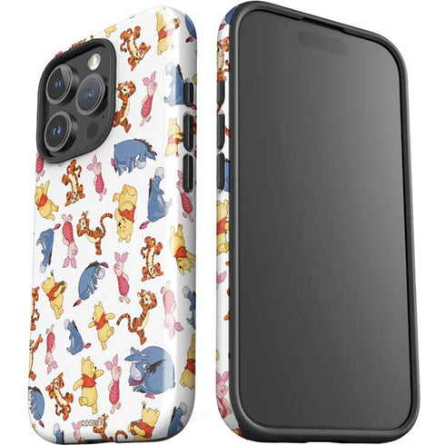 Disney Winnie the Pooh Character Pattern iPhone 16 Pro Impact Case