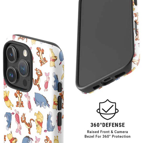 Disney Winnie the Pooh Character Pattern iPhone 16 Pro Magsafe Impact Case