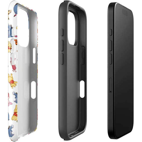 Disney Winnie the Pooh Character Pattern iPhone 16 Pro Max Impact Case