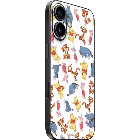 Disney Winnie the Pooh Character Pattern iPhone 16 Skin