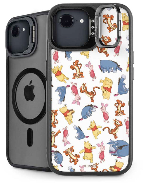 Disney Winnie the Pooh Character Pattern iPhone 16e Kickstand Case