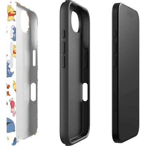 Disney Winnie the Pooh Character Pattern iPhone 16e Impact Case