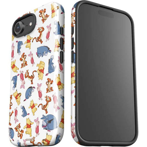 Disney Winnie the Pooh Character Pattern iPhone 16e Impact Case