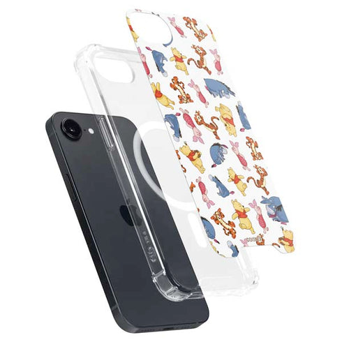 Disney Winnie the Pooh Character Pattern iPhone 16e MagSafe Case