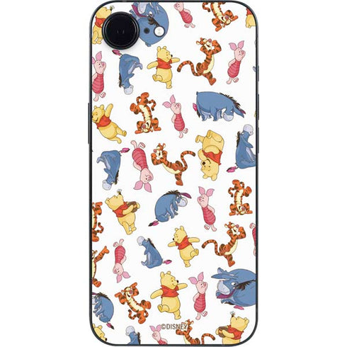 Disney Winnie the Pooh Character Pattern iPhone 16e Skin