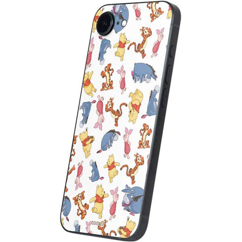 Disney Winnie the Pooh Character Pattern iPhone 16e Skin