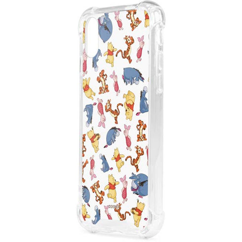 Disney Winnie the Pooh Character Pattern iPhone XS Clear Case
