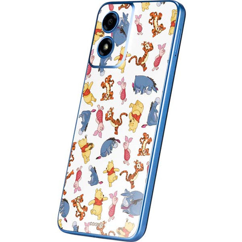 Disney Winnie the Pooh Character Pattern Moto G Play 4G (2024) Skin