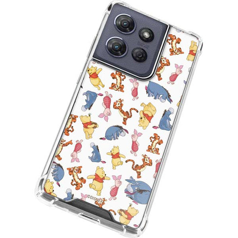 Disney Winnie the Pooh Character Pattern Moto G Power 5G (2025) Clear Case