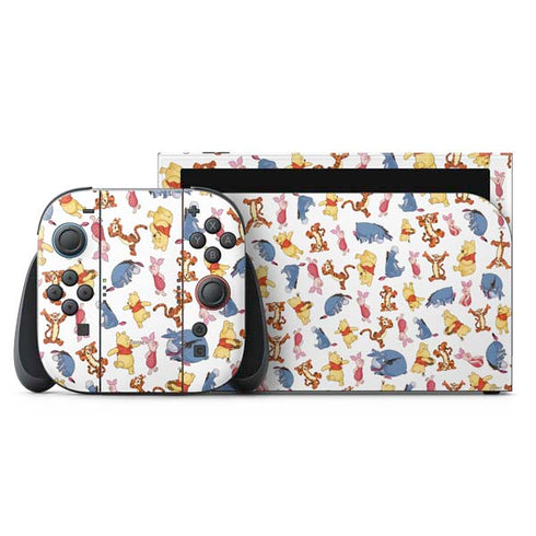 Disney Winnie the Pooh Character Pattern Nintendo Switch 2 (2025) with Joy-Con Skin