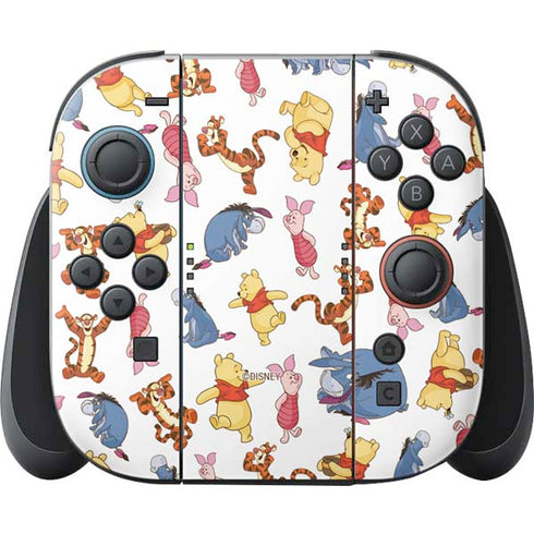 Disney Winnie the Pooh Character Pattern Nintendo Skins