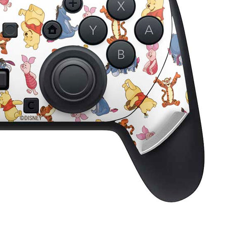 Disney Winnie the Pooh Character Pattern Nintendo Switch 2 (2025) Pro Controller Skin