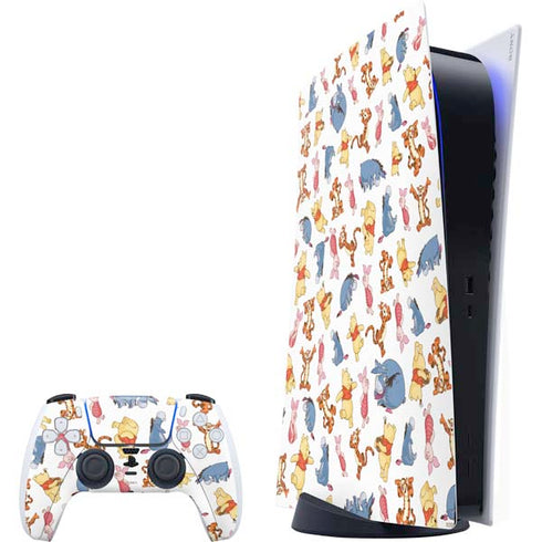 Disney Winnie the Pooh Character Pattern PlayStation PS5 Skins