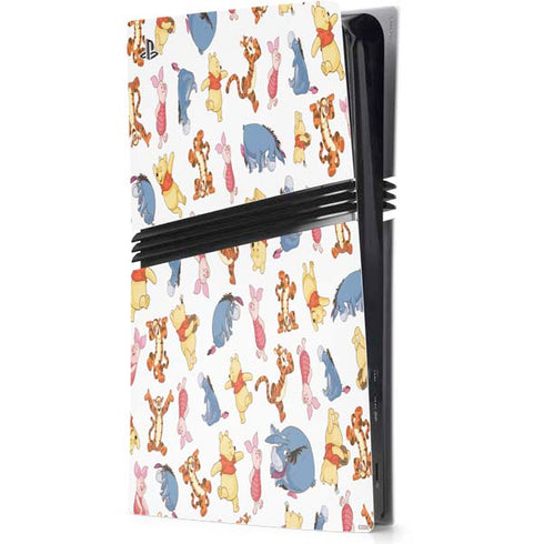 Disney Winnie the Pooh Character Pattern PS5 Pro Console Skin