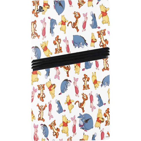 Disney Winnie the Pooh Character Pattern PS5 Pro Console Skin
