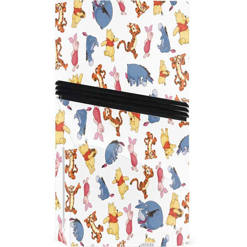 Disney Winnie the Pooh Character Pattern PS5 Pro Disk Console Skin