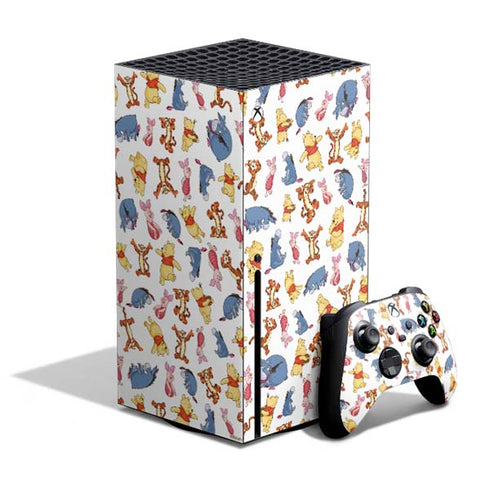 Disney Winnie the Pooh Character Pattern Xbox Series X Skins
