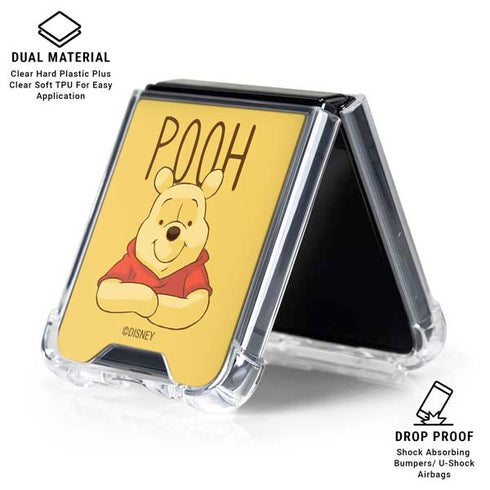 Disney Winnie the Pooh Portrait Galaxy Z Flip7 Clear Case