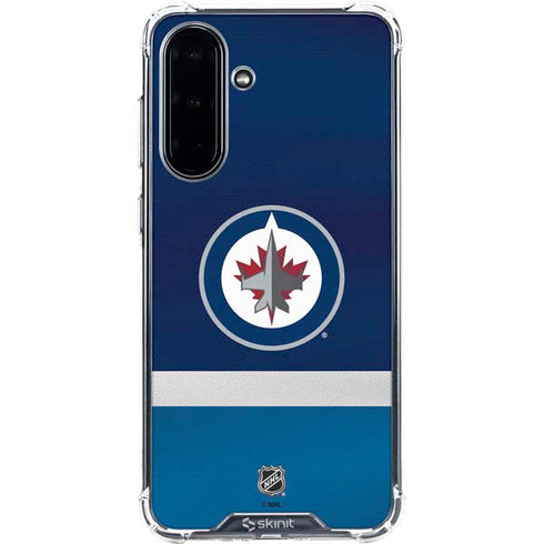 NHL Winnipeg Jets Alternate Jersey Galaxy A36 5G Clear Case
