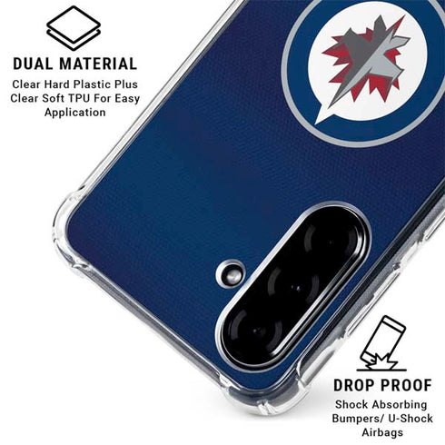NHL Winnipeg Jets Alternate Jersey Galaxy A36 5G Clear Case