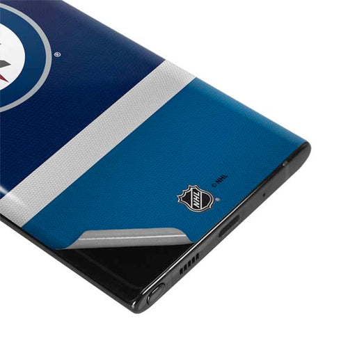 NHL Winnipeg Jets Alternate Jersey Galaxy Note 10 Plus Skin