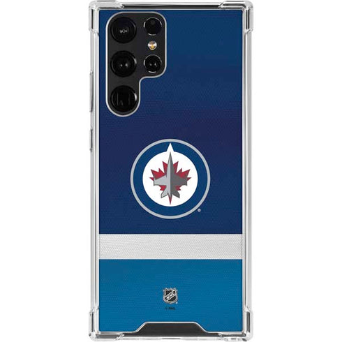 NHL Winnipeg Jets Alternate Jersey Galaxy S23 Ultra Clear Case