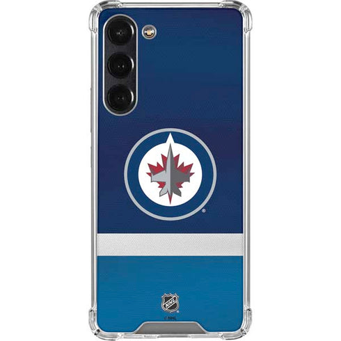 NHL Winnipeg Jets Alternate Jersey Galaxy S24 FE Clear Case
